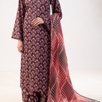 Maroon Stitched Suit - Almirah