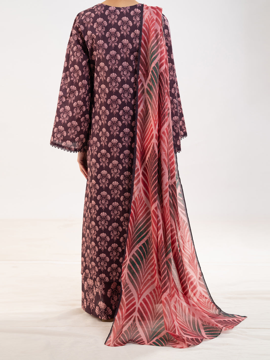 Maroon Stitched Suit - Almirah