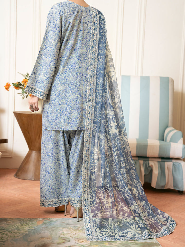 Light Blue Stitched Suit - Almirah