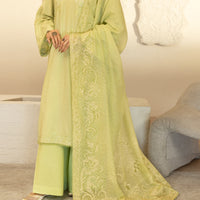 Light Green Stitched Suit - J. Junaid Jamshed
