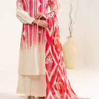 Lawn Pink Unstitched Suit - Almirah