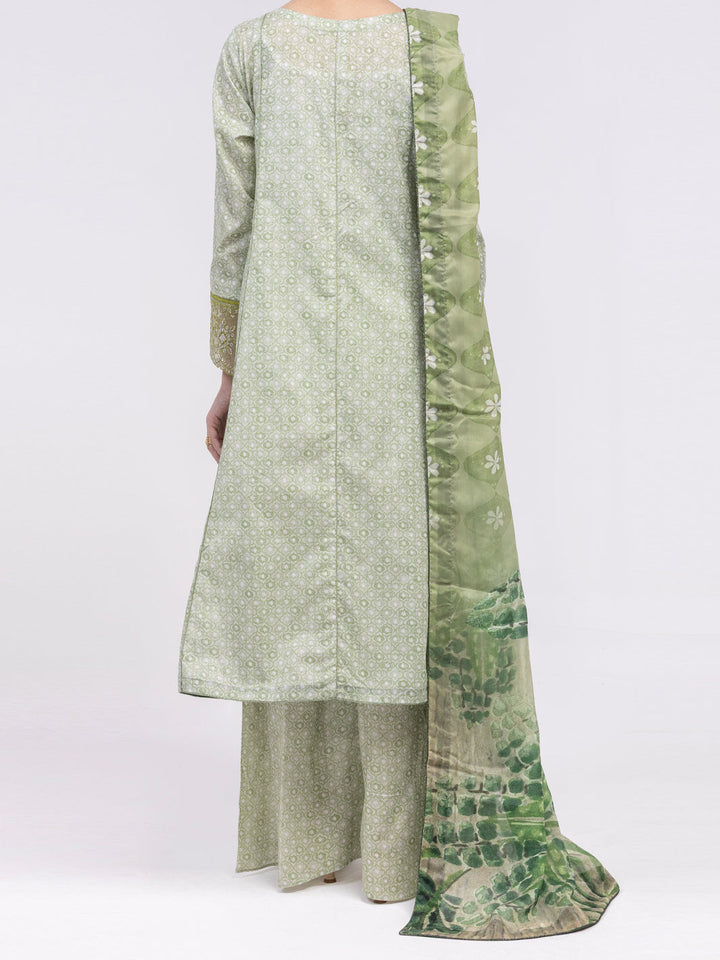 Lawn Light Green Unstitched Suit - Almirah