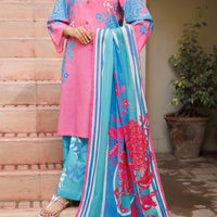 Lawn Pink Stitched Suit - Almirah