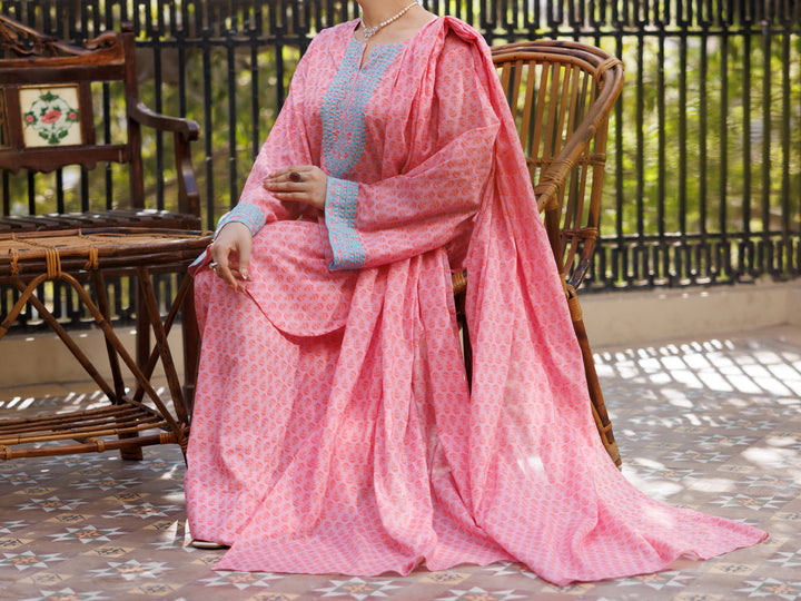 Lawn Pink Stitched Suit - Almirah