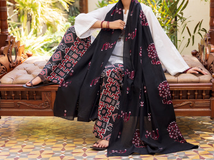 Cotton White Stitched Suit - Almirah