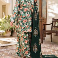 Lawn Green Stitched Suit - Almirah