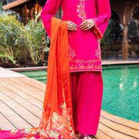 Cotton Pink Stitched Suit - Almirah