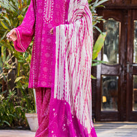 Cotton Pink Stitched Suit - Almirah