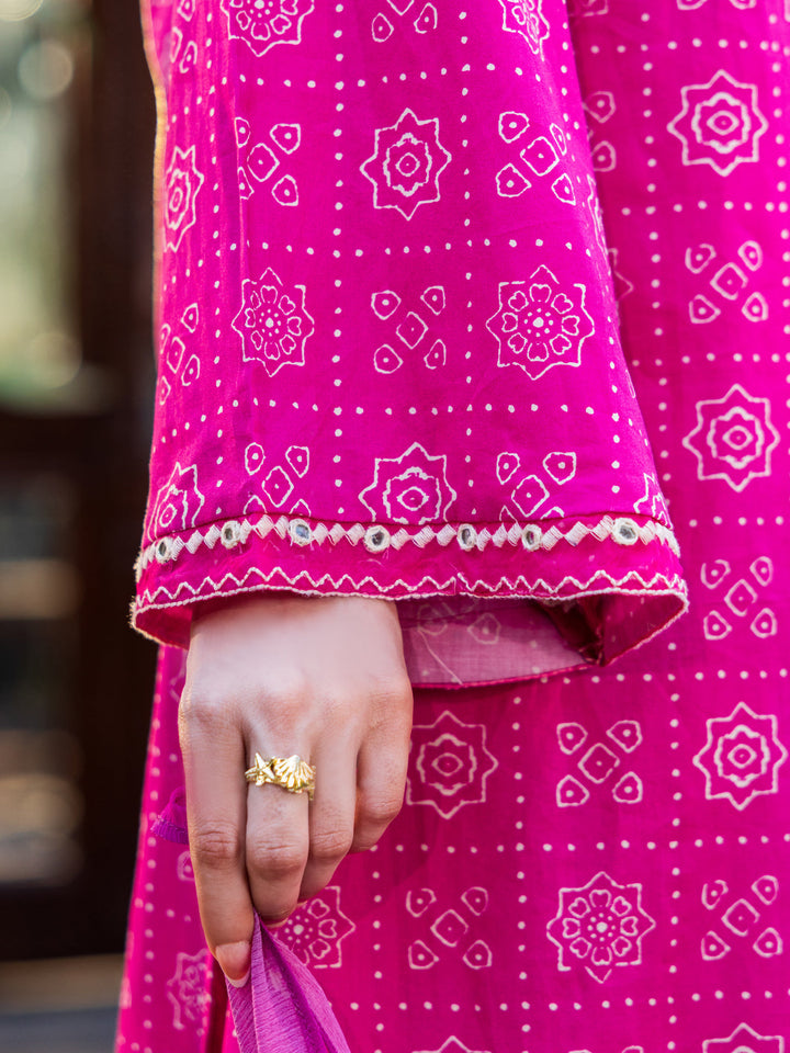 Cotton Pink Stitched Suit - Almirah