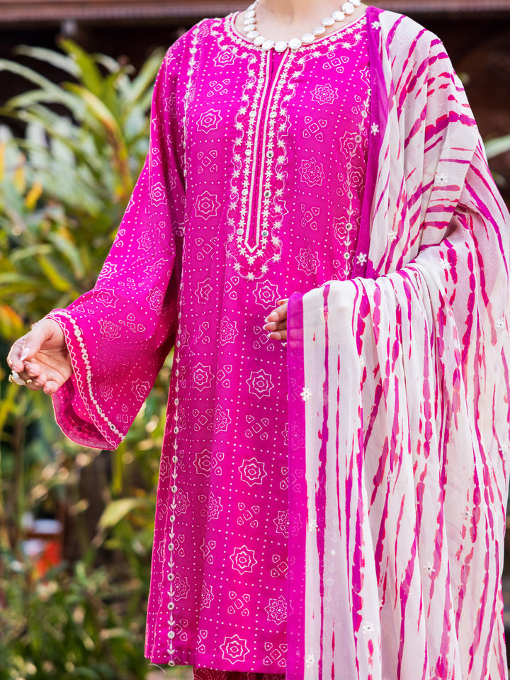 Cotton Pink Stitched Suit - Almirah