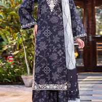 Cotton Black Stitched Suit - Almirah