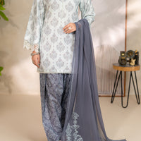 Cotton Dobby Light Grey Unstitched Suit - Almirah