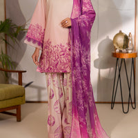 Cotton Pink Unstitched Suit - Almirah