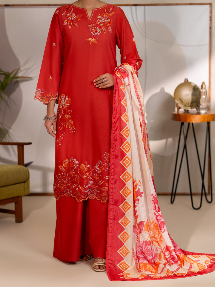 Dyed Lawn Pink Unstitched Suit - Almirah