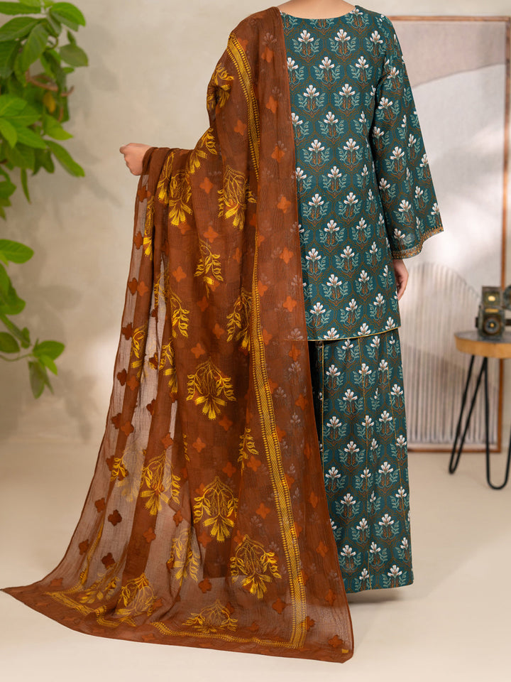 Cotton Green Unstitched Suit - Almirah