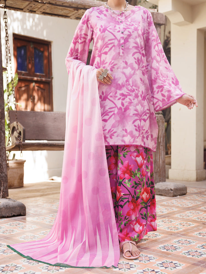 Lawn Purple Stitched Suit - Almirah