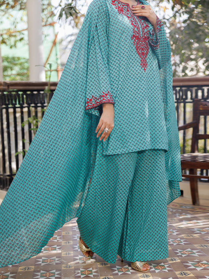 Lawn Green Stitched Suit - Almirah