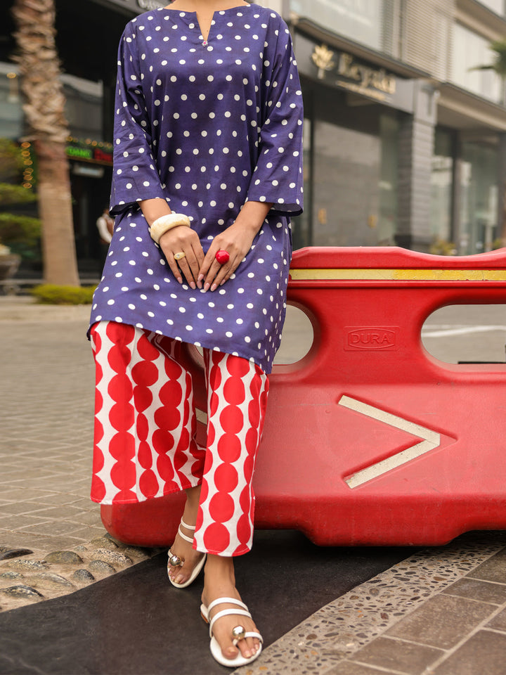 Lawn Blue Kurti - Almirah