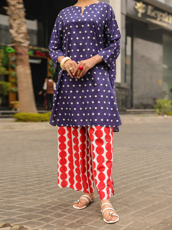 Lawn Blue Kurti - Almirah