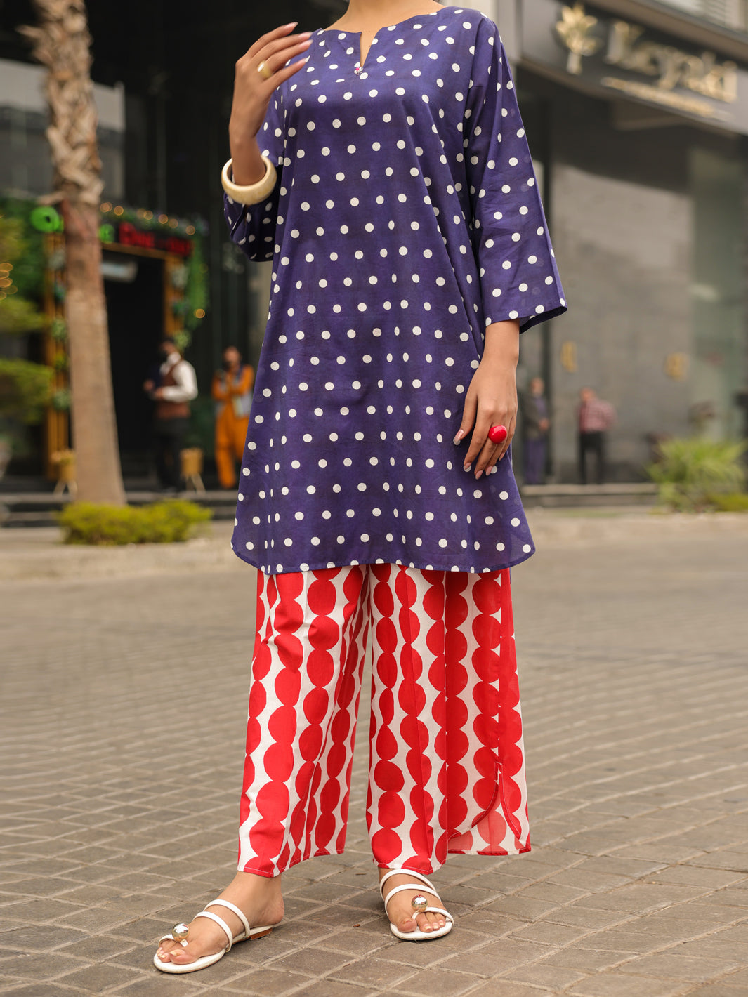 Lawn Blue Kurti - Almirah