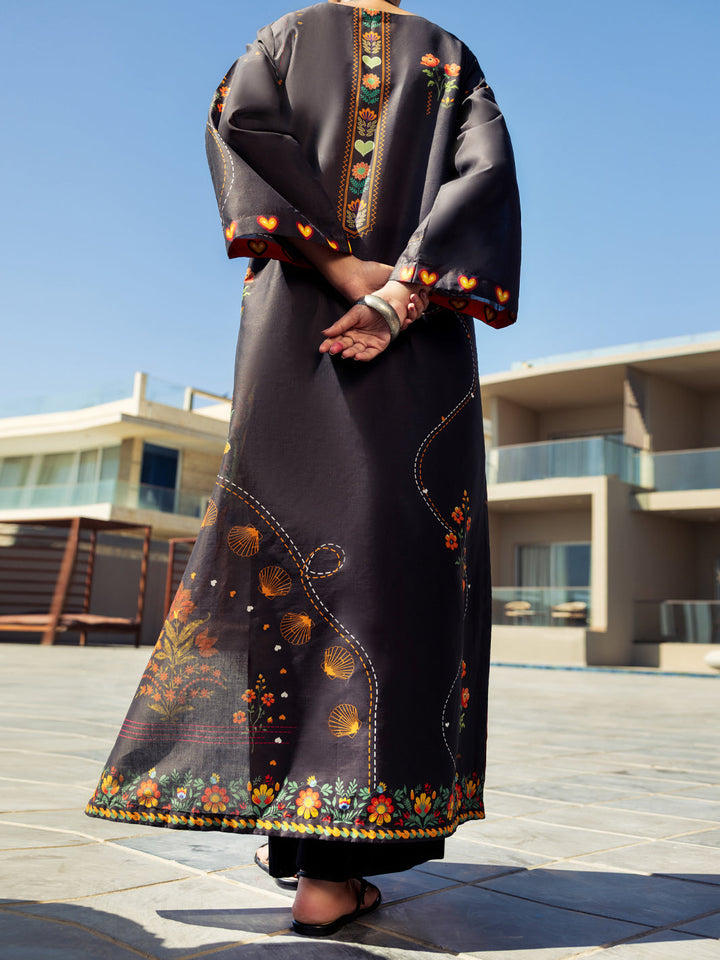 Cotton Cambric Black Kurti - Almirah