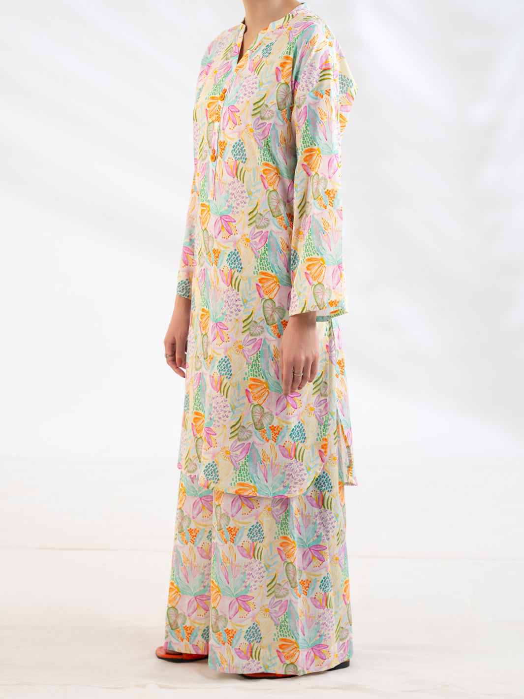 Lawn Off White Stitched Suit - Almirah