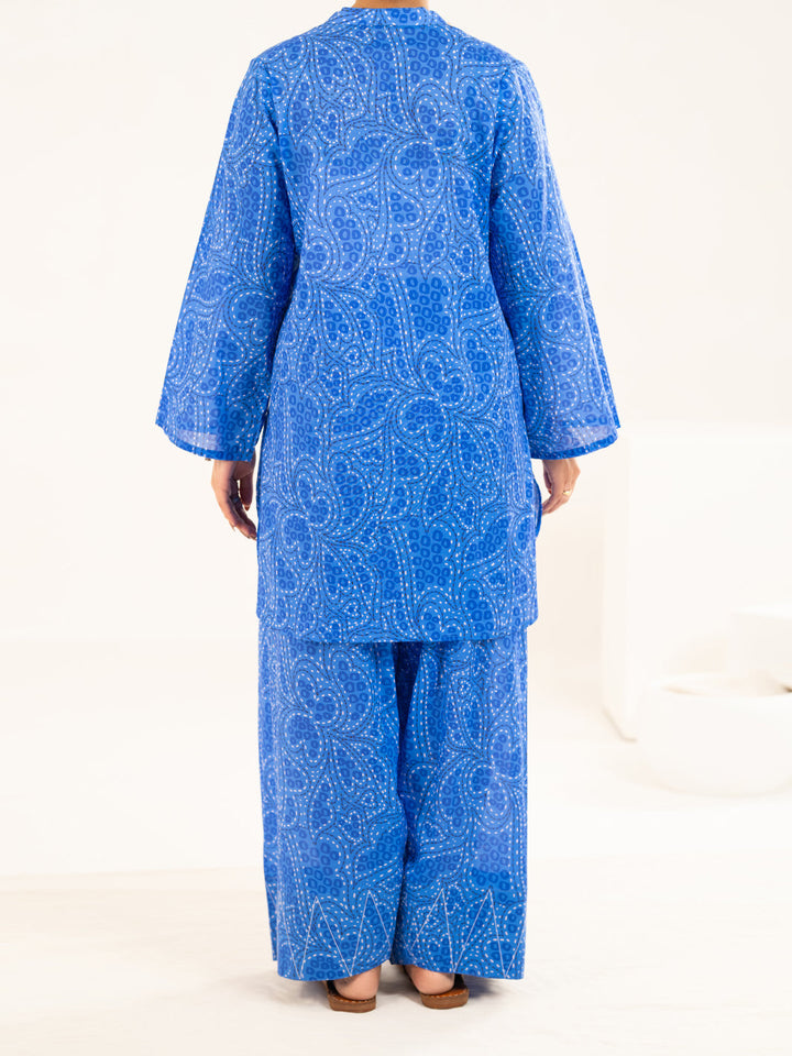 Lawn Blue Stitched Suit - Almirah