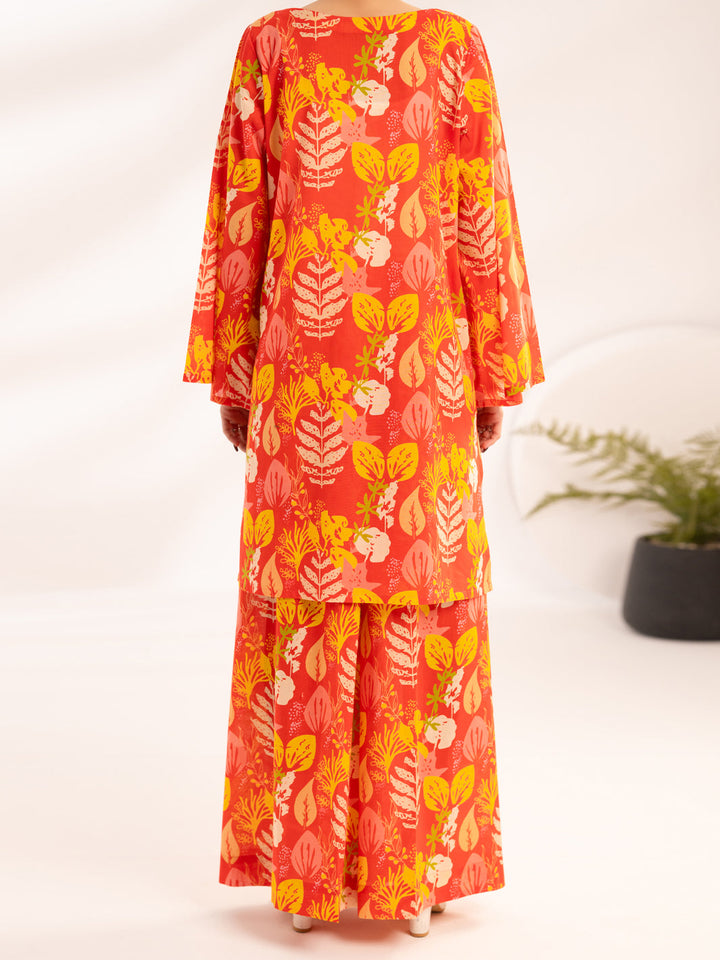 Lawn Orange Stitched Suit - Almirah