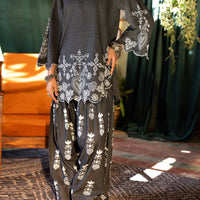 Denim Grey Stitched Suit - Almirah