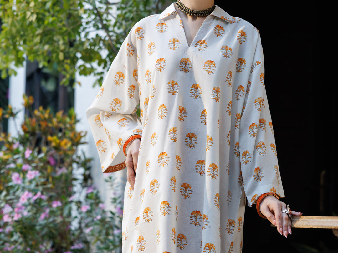 Cotton Brown Stitched Suit - Almirah
