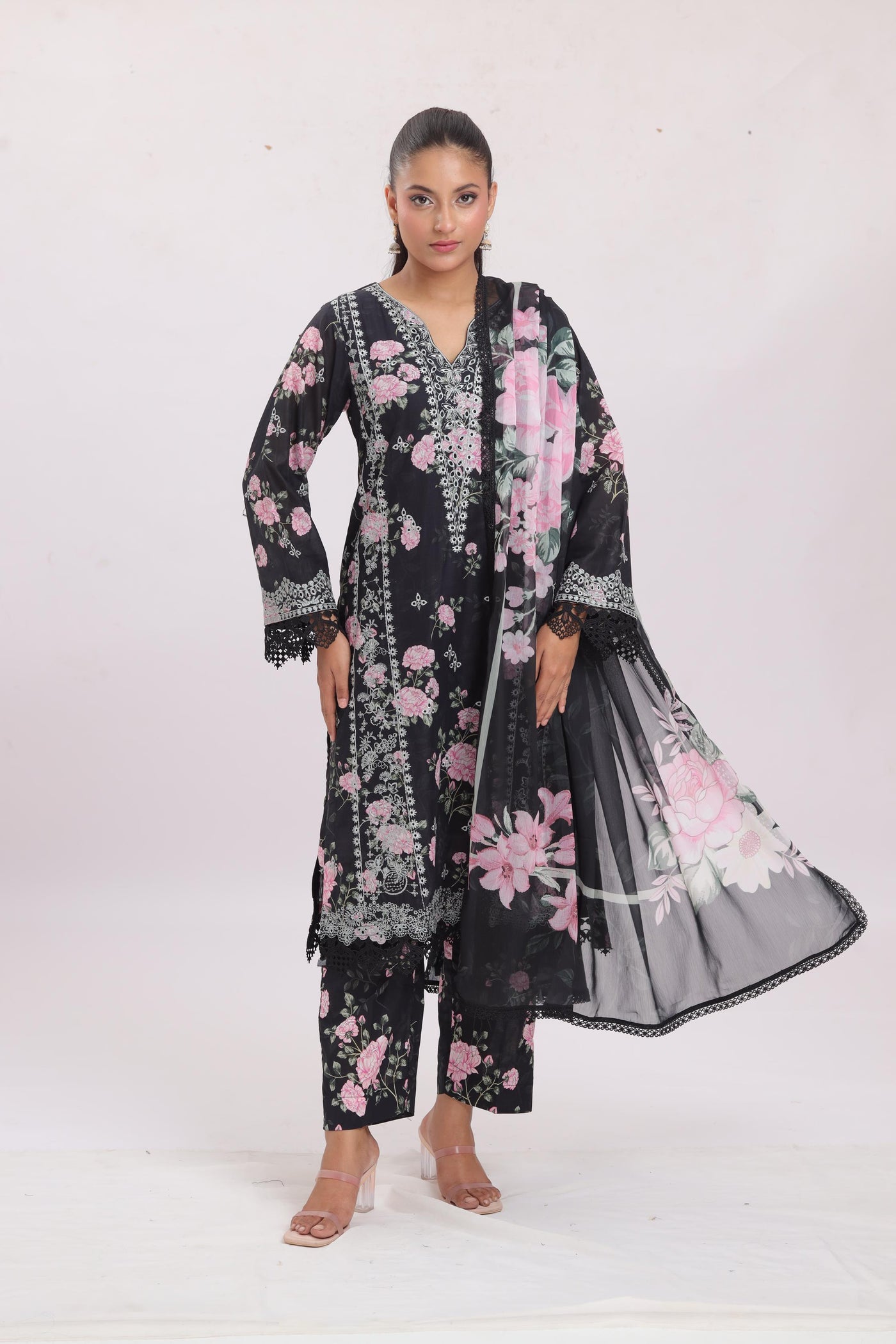 Alyssum - Ayzel Printed Embroidered Stitched