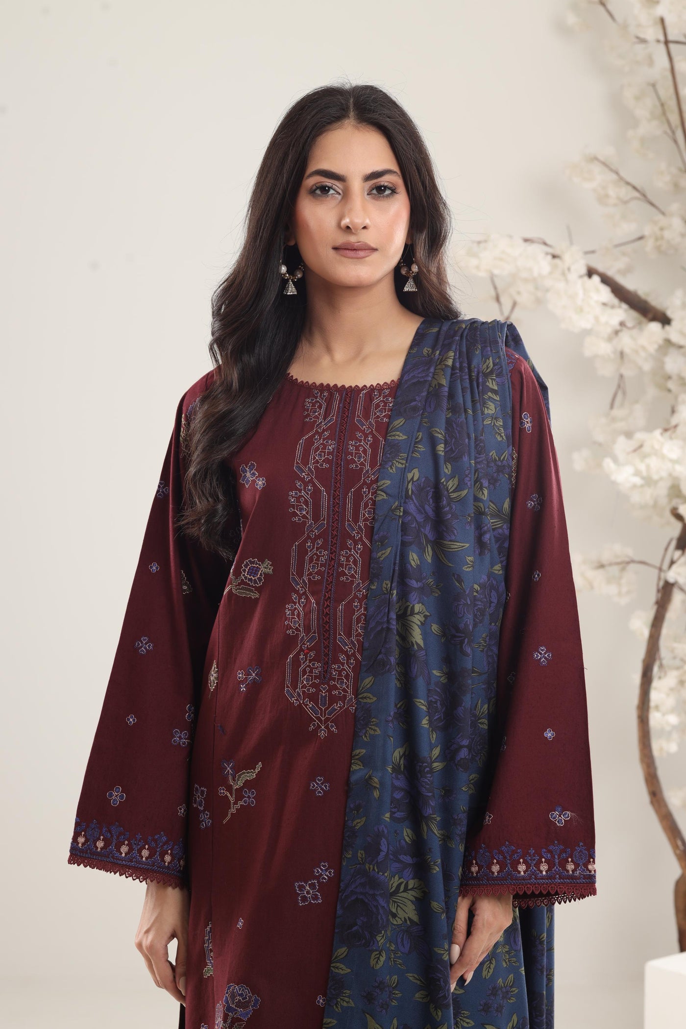 Amethyst-8A - Coco by Zara Shahjahan Winter Stitched