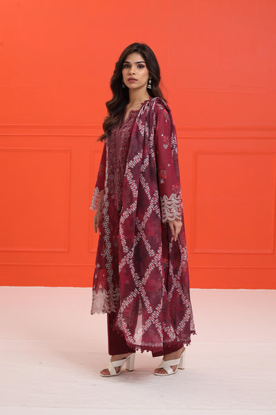 Anisa A - Afrozeh Damask The Holiday Edit '25 Stitched