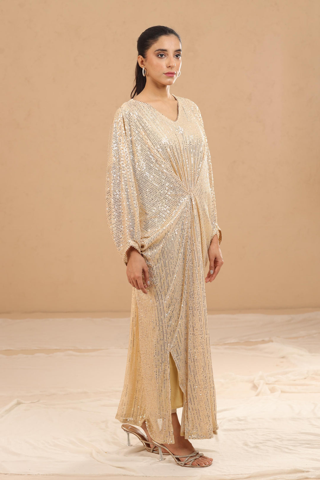 Gold Sequin Kaftan - Stonez