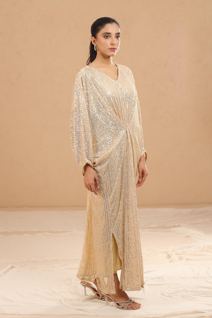 Gold Sequin Kaftan - Stonez