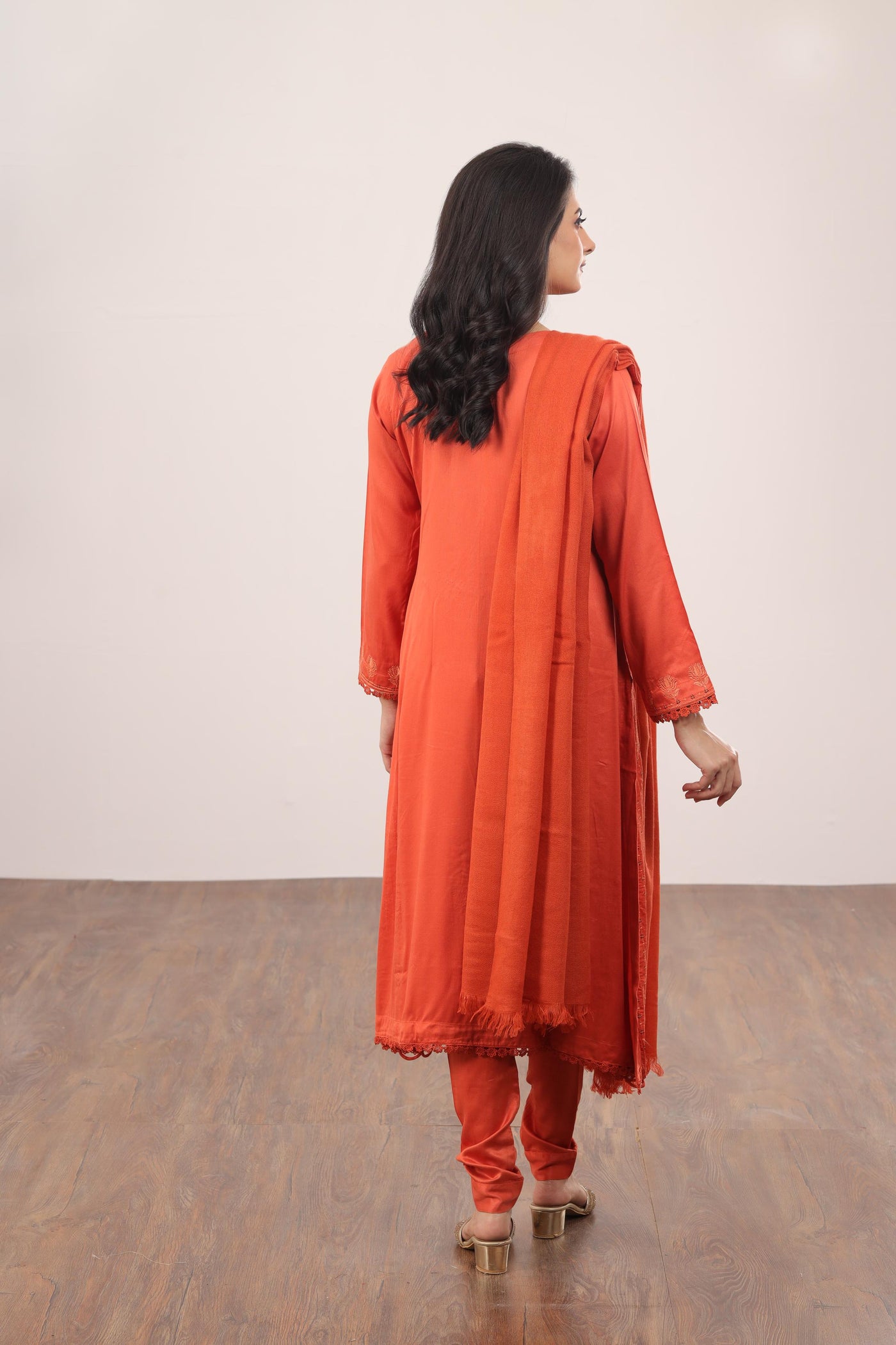 Embroidered Cotail Peach 3 Piece Suit - Gul Ahmed