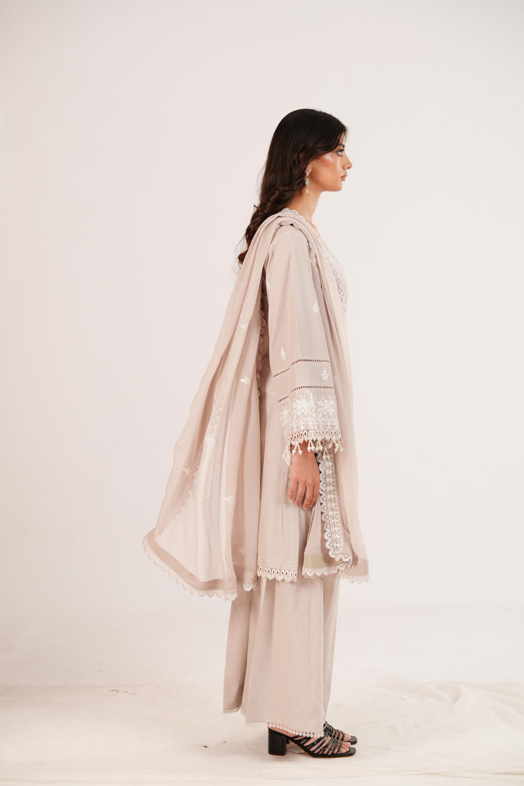 Ash Rose - Cross Stitch Premium Lawn Stitched