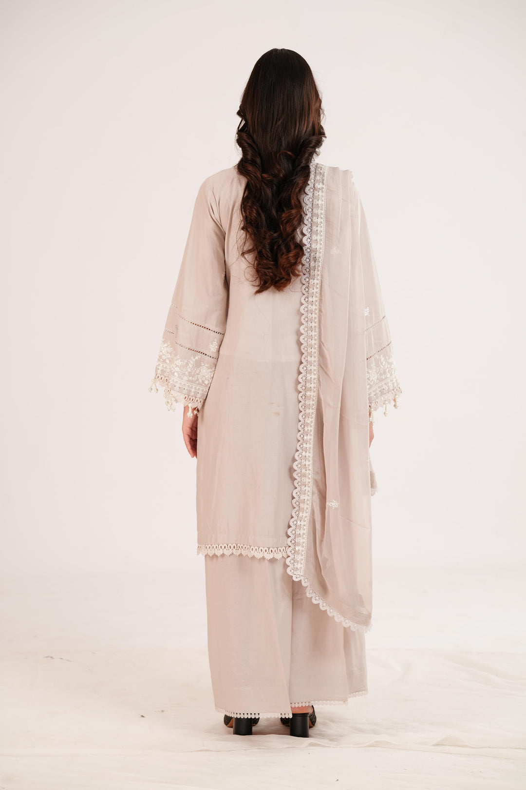 Ash Rose - Cross Stitch Premium Lawn Stitched