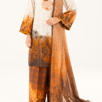 Cambric Brown Stitched Suit - Almirah