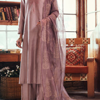 Poly Cotton Fawn Stitched Suit - Almirah
