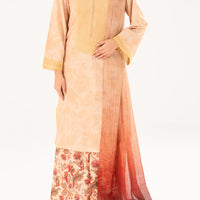 Jacquard Khaki Stitched Suit - Almirah