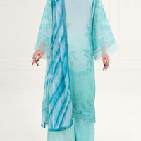 Thai Silk Ferozi Stitched Suit - Almirah