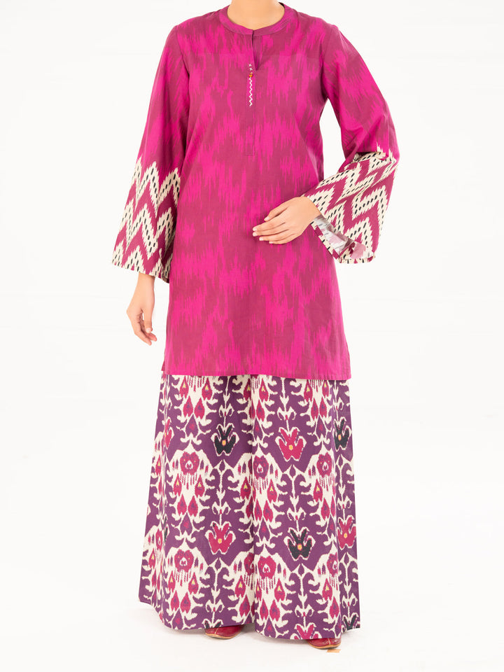 Cambric Purple Kurti - Almirah