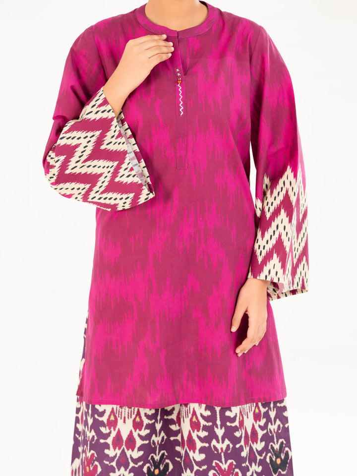 Cambric Purple Kurti - Almirah