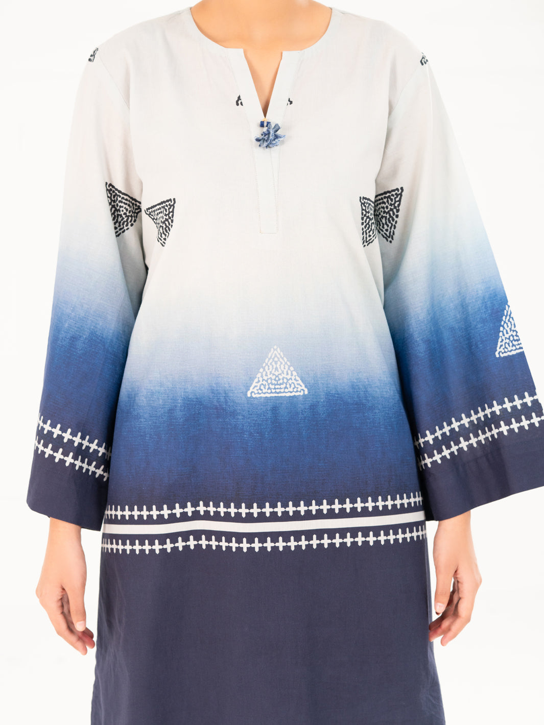 Cambric Blue Kurti - Almirah