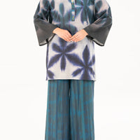 Cambric Teal Kurti - Almirah