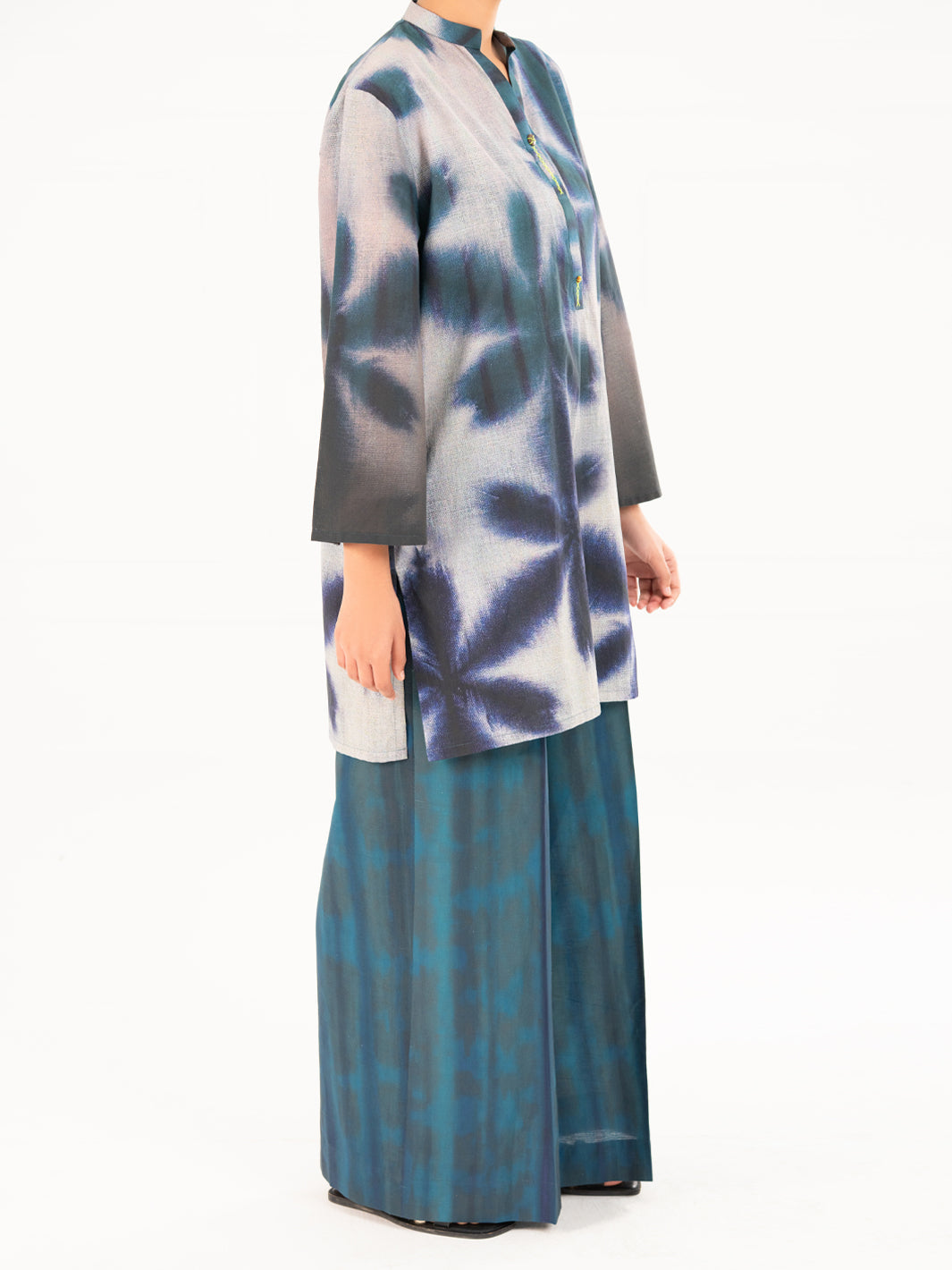 Cambric Teal Kurti - Almirah