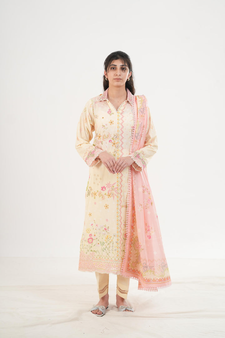 Mairi - Qalamkar Q Prints Festive Stitched