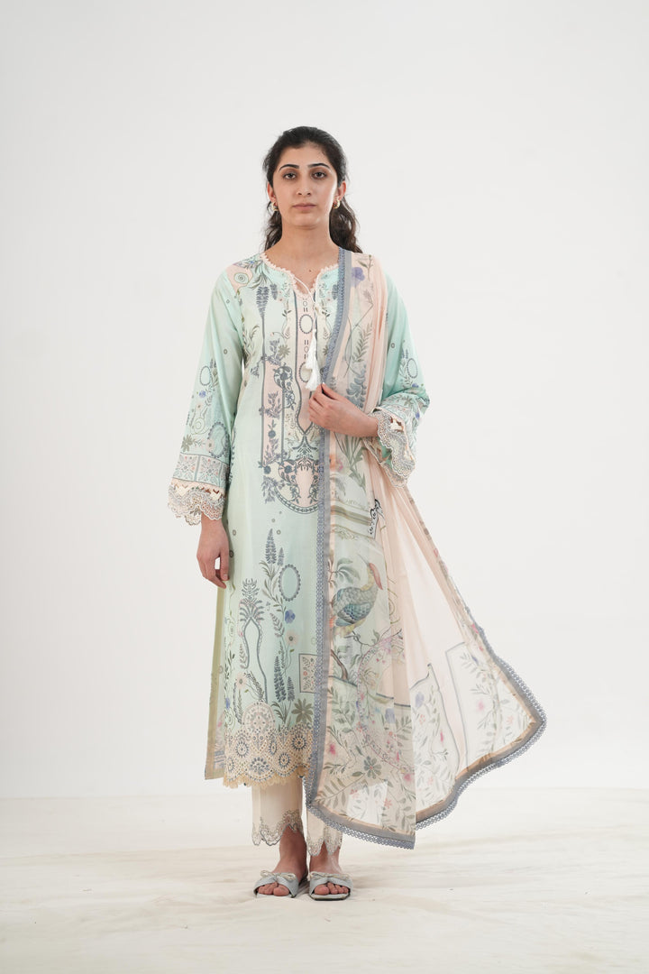 Slona - Qalamkar Q Prints Festive Stitched