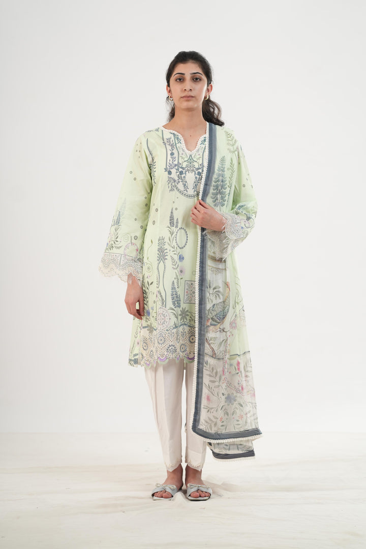 Asha - Qalamkar Q Prints Festive Stitched